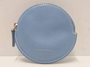 Small Genuine Leather COACH Makeup or Change Purse