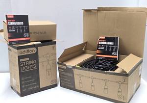 2 Large Brand New Addlon Sets of String Lights wBulbs
