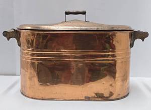 Great Looking Antique Copper Boiler wLid