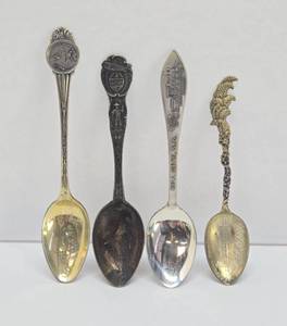 Collection of Vintage &amp Antique Sterling Silver Spoons &amp other Items #13
