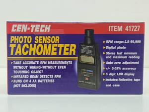 New CEN-TECH Photo Sensor Tachometer