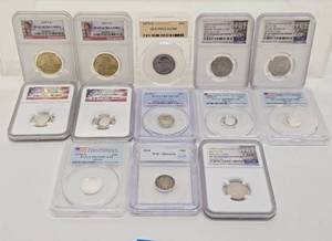 Lot of Assorted Certified &amp Graded U.S. Coins #1