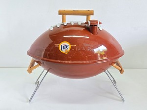 Unused Metal Football Tailgate Grill