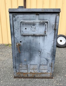 Very Cool Vintage 1930s era Traffic Actuated Signal Control Box Cabinet