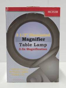 New in Box Magnifier Table Lamp