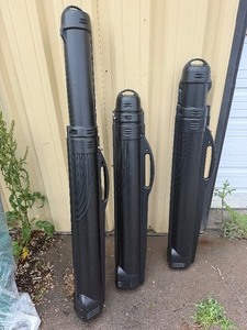 3 Like-New PLANO Heavy Duty Air Liner Telescoping Travel Fishing Rod Cases