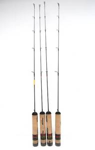 4 Brand New BERKLEY Graphite Ice Fishing Poles