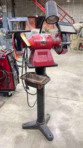 Milwaukee Grinder on Stand