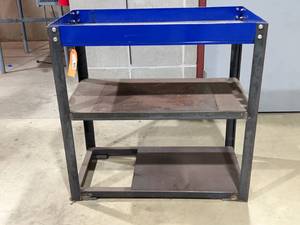 Blue Metal Cart