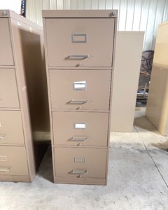 Four Drawer All Steel File Cabinet wkey