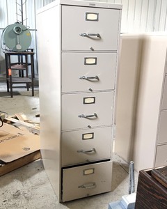 Steelcase Five Drawer File Cabinet