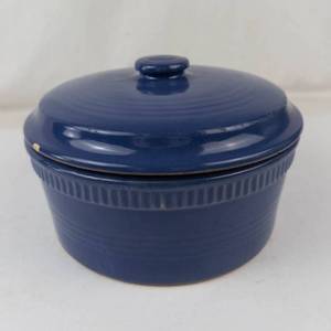 Blue Ceramic Covered Casserole Dish