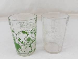 Vintage Hazel Atlas Nursery Rhyme Glasses (Lot of 2)