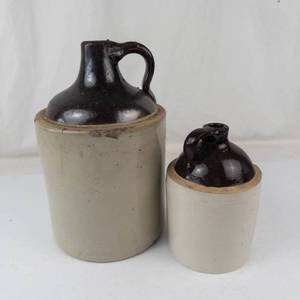 Stoneware Crock Jugs (Lot of 2)