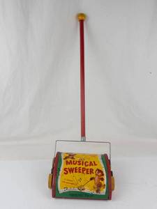 Vintage Fisher-Price Musical Sweeper #225 Musical Toy