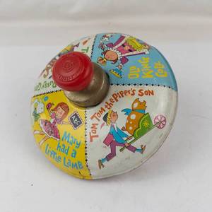 Vintage Mother Goose Nursery Rhyme Spinning Top