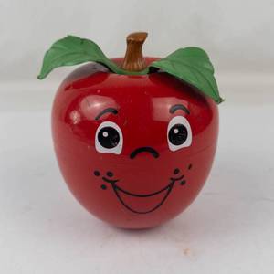 Vintage 1972 Fisher-Price Happy Apple Musical Chime Toy