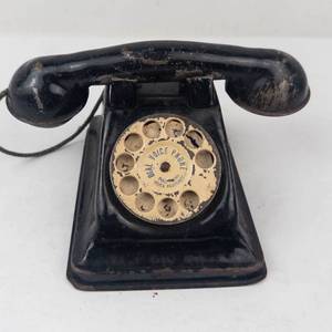 Vintage Steel Stamping Co Toy Telephone