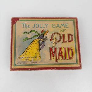 Collectable Antique Parker Brothers the Jolly Game of Old Maid Card Game