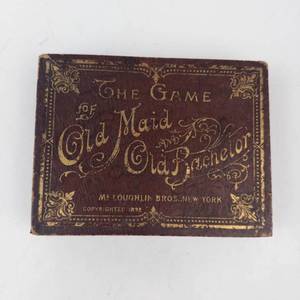 Antique McLoughlin Bros. Old Maid and Old Bachelor Card Game