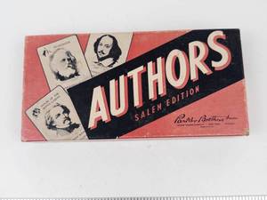 Vintage Parker Brothers Authors Salem Edition Card Game