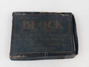 Vintage Parker Brothers Block Card Game Set