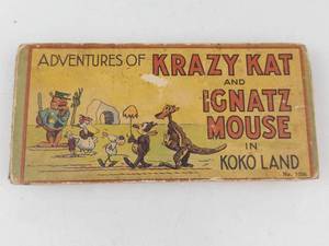 Vintage 1934 Adventures of Krazy Kat and Ignatz Mouse in Koko Land Saalfield Book HIGH RESALE VALUE