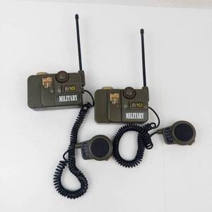 Vintage Toy Inc. Military 3-way Walkie-Talkie Set 903 (Lot of 2)