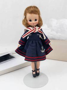 Vintage Vogue Ginny Doll in Navy Sailor Dress With Box & Inserts