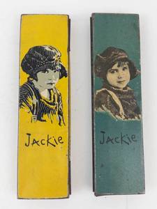 Jackie Pencil Tins With Pencils (Lot of 2)