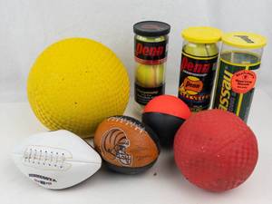 Signed Cincinnati Bengals Mini Football & Sports Ball Mixed Lot
