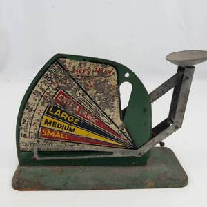 Vintage Jiffy Way Poultry Egg Grading Scale