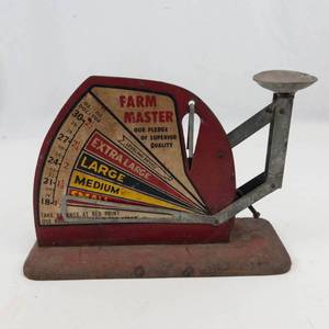 Vintage Farm Master Egg Grading Scale by Jiffy-Way