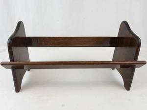 Vintage Wooden Book Trough Recipe Stand