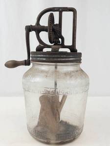 Antique Dazey Glass Butter Churn