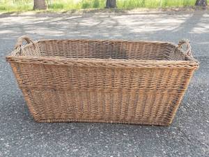 Large Woven Wicker Storage Basket