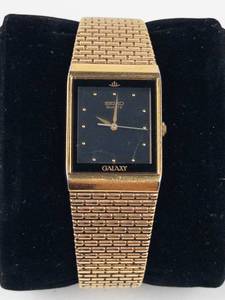 Seiko Galaxy Quartz Watch in Gold-Tone Bracelet - New Battery - Running