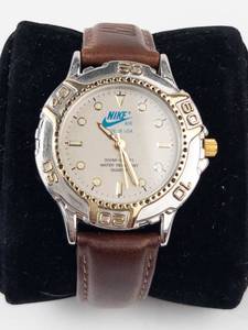 Nike Air Wristwatch With Leather Strap - New Battery, Running