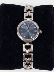 Anne Klein Quartz Bracelet Watch With Blue Dial - New Battery - Running