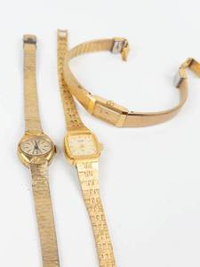 Ladies Quartz Watch Group of 3 (Lot of 3) - New Batteries- Running