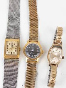 Timex Electric Wristwatches (Lot of 3) - New Batteries- Running
