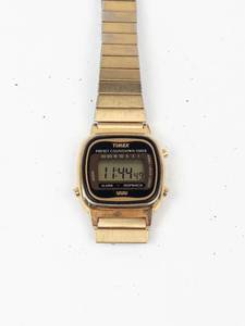 VINTAGE Timex Digital Watch With New Battery- Running -Needs replacement band or pin