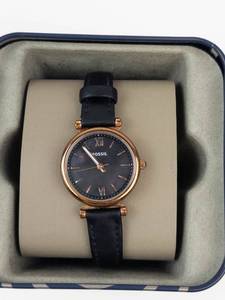 Fossil Analog Watch With Hanukkah Tin Box - running new battery
