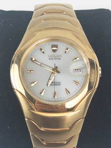 Citizen Eco-Drive Perpetual Calendar Gold-Tone Watch - running