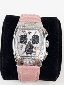 TechnoMarine Diamond-Accent Chronograph Watch - New Battery - Running