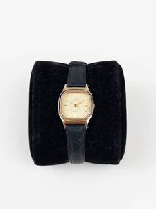 Casio Quartz Analog Watch With Leather Strap - New Battery- Running