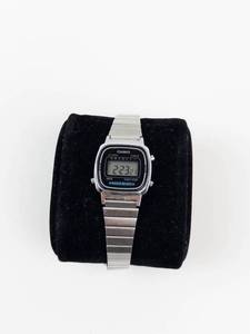 Casio Digital Alarm Timer Watch With Stainless Steel Bracelet - Running, with new battery
