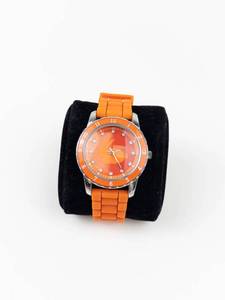 Orange Quartz Wristwatch - Running, with new battery