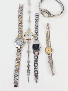 Mixed Lot of 5 Quartz Wristwatches - Working