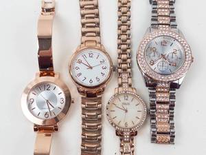 Mixed Lot of 5 Quartz Watches - Nine West, Folio &amp FMD - Working